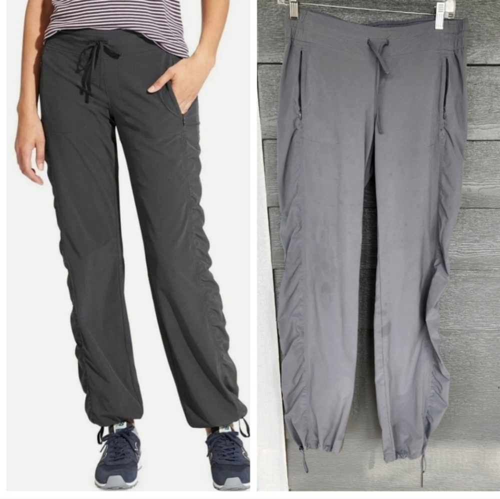 ATHLETA La Viva Pants Featherweight Stretch Pull On Grey Size 4 Tall 4t